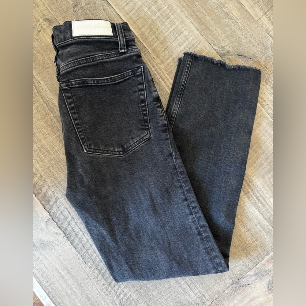 Re/Done Jeans in faded black